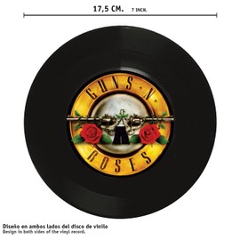 Mancha de Creación - 8 Pack 7" Vinyl Record Home Decor Wall Mounted Retro Music Theme Metal Design Unframed