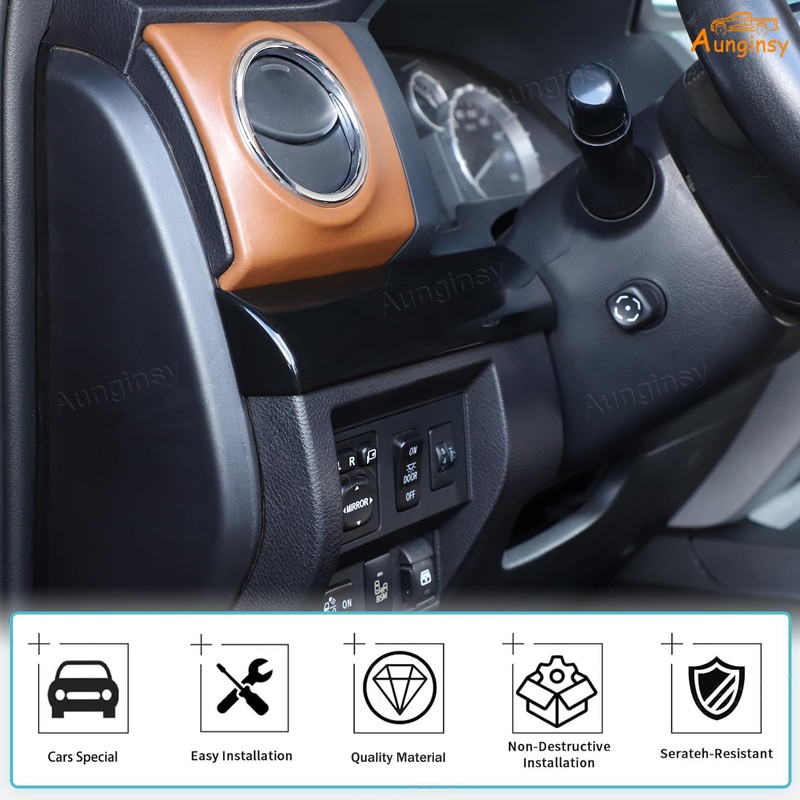 Aunginsy Central Control Dashboard Panel Strips Trim Compatible with Toyota
