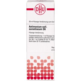 DHU Antimonium sulfuratum aurantiacum D6 dilution, 20 ml solution