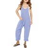 Cnkwei Girls' Casual Sleeveless Jumpsuits Spaghetti Strap Loose Romper Long