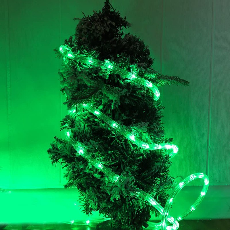 50ft 360 LED Waterproof Rope Lights,110V Connectable Indoor Outdoor Led