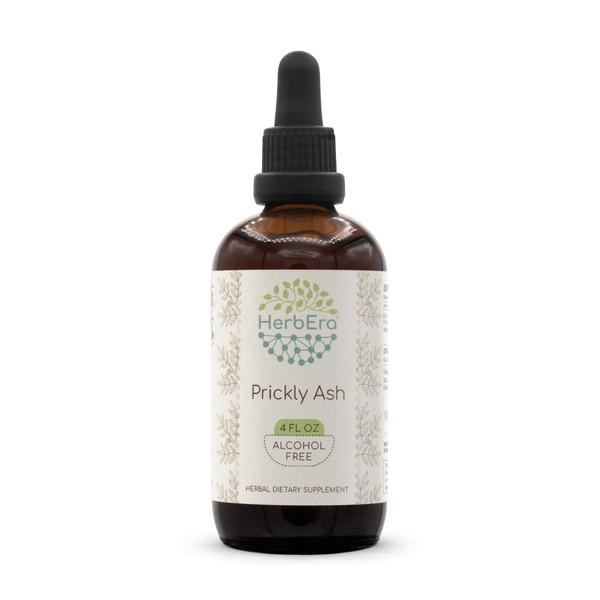HerbEra Prickly Ash B120 Alcohol-Free Herbal Extract Tincture, Super-Concentrated Prickly