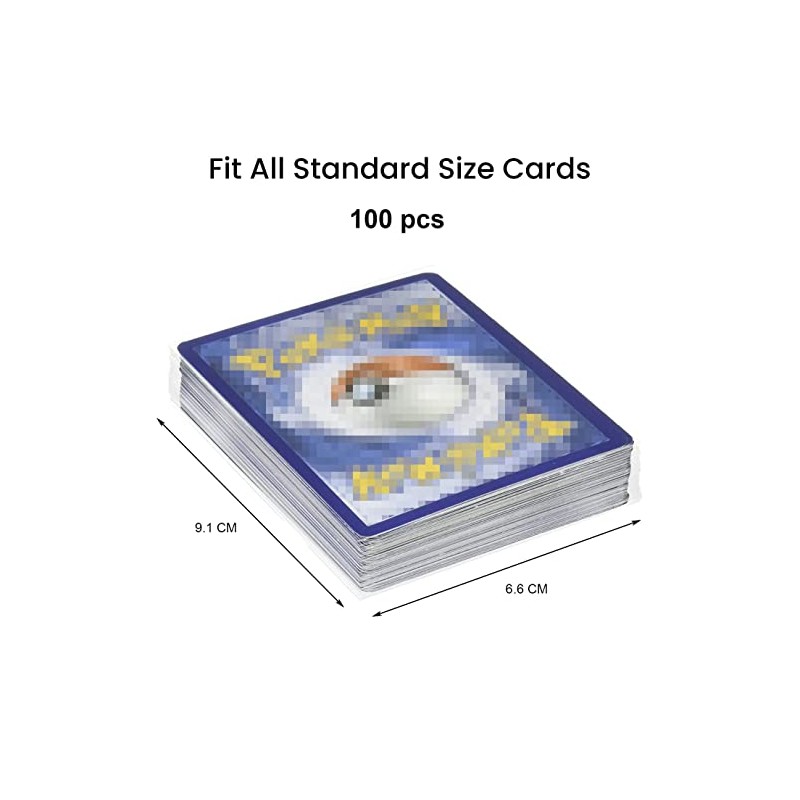 Neoreser Penny Sleeves, 100 Pcs Trading Card Sleeves, Ultra-Clear Card