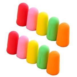 Foam Ear Plugs, 10 Pcs Noise Cancelling Earbuds Reusable Sleeping Snoring Earplugs for Office Library Bedroom (Random Color)