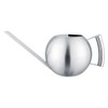 Stainless Steel Watering Can 1000mL Long Mouth Round Sprinkling Pot