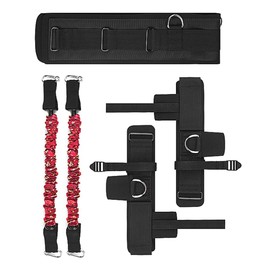 POFET Vertical Jump Trainer Leg Strength Resistance Bands Set for Basketball Triple Jump Football Volleyball Training