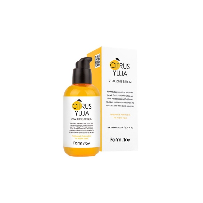 Farmstay Citrus Yuzu Vitalizing Serum 100ml / 팜스테이 시트러스 유자