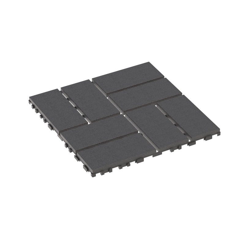 WONSHREE Plastic Interlocking Deck Tiles 12"x12" Waterproof Outdoor Patio Flooring