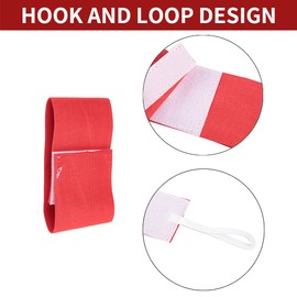 Vgeby1 Captain's Armband Sports Armband for Football Ice Hockey Rugby Netball Tennis Basketball Red