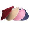 CHROME CRANE CB100 Women's Plain Visor Cap Long Brim Wide