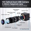 Svpro 8MP USB Camera with 5-50mm Vario Lens, 10X Optical