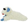 Medium Lamb Chop Dog Toy, Blue Plaid Ears and Paws,