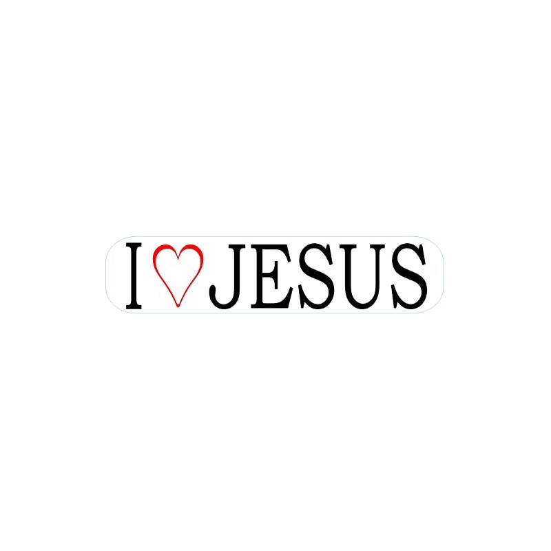 I Love Jesus Decal Sticker Vinyl Bumper Window