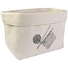 Large 'Knitting Needles & Thread' Canvas Organiser/Storage Bag (OR00014597)