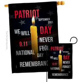 Remembrance 9/11 Garden House Flags Set Americana Patriot Day World Planet Peace Environment Awareness United State American Small Decorative Gift Yard Banner Made In USA 28 X 40