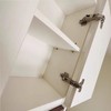 180 Degree Frameless Cabinet Doors Hinges, Concealed Hydraulic Adjustable Mounting,