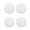 Wideskall® White Round Door Knob Wall Shield Self Adhesive Protector