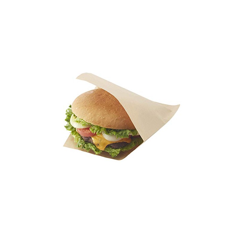 Shimojima 004738175 Burger Bags, 22, Unbleached, Plain, 100 Sheets