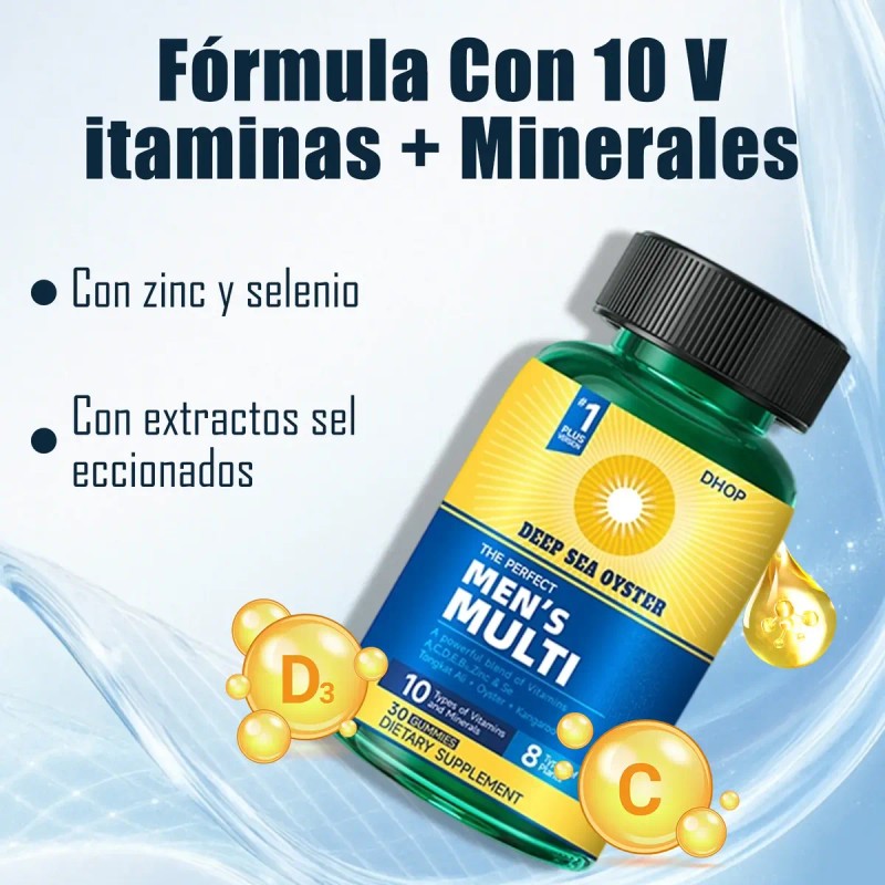 Multivitamínico Hombre Energía Vitalidad Fertilidad