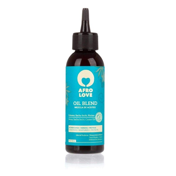 Afro Love Oil Blend Leave-In for Curly Hair, Conditions, Moisturizes and Protects Curls, Parabens-Free, Cruelty-Free