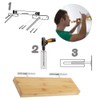 4 Pcs 4Inch Floating Shelf Bracket Heavy Duty Hidden Shelf