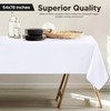 Utopia Kitchen 2 Pack Rectangle Table Cloth [54x78 Inches, White]