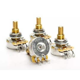 CTS 500k Audio/Log Pot, Solid Shaft, Rear-Routed Guitars (4 Pack)