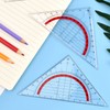 Set of 5 Geometry Triangle, Set Made of Hard Plastic,