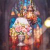 Zolarkar Floral and Stand Collage Material, 60 Pieces, Retro Lamp,