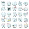 50 Pack Pcs Dental Tooth Stickers For Water Bottles Waterproof