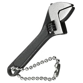 SENRISE Mini Wrench Adjustable Spanner Small Jaw Spanner Wrench Monkey Wrench for Repairing Black (4" 100mm)