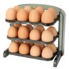 BELLE VOUS Eier Aufbewahrung Kühlschrank Organizer für 24 Eier -
