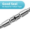 OFFO Shower Hose Extension Adapter, G1/2 to G1/2 Shower Hose
