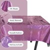 JXPARTYY 4 Pack Iridescent Plastic Tablecloths for Rectangle Tables,Disposable Party
