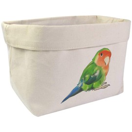 Azeeda Large 'Love Bird' Canvas Organiser/Storage Bag (OR00008470)