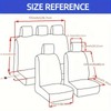 Car Seat Cover for 2/5 Seats Universal, Fabric Car Front