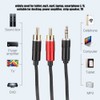 3.5MM to 2RCA Component ABS Cord AV Cable Audio Video