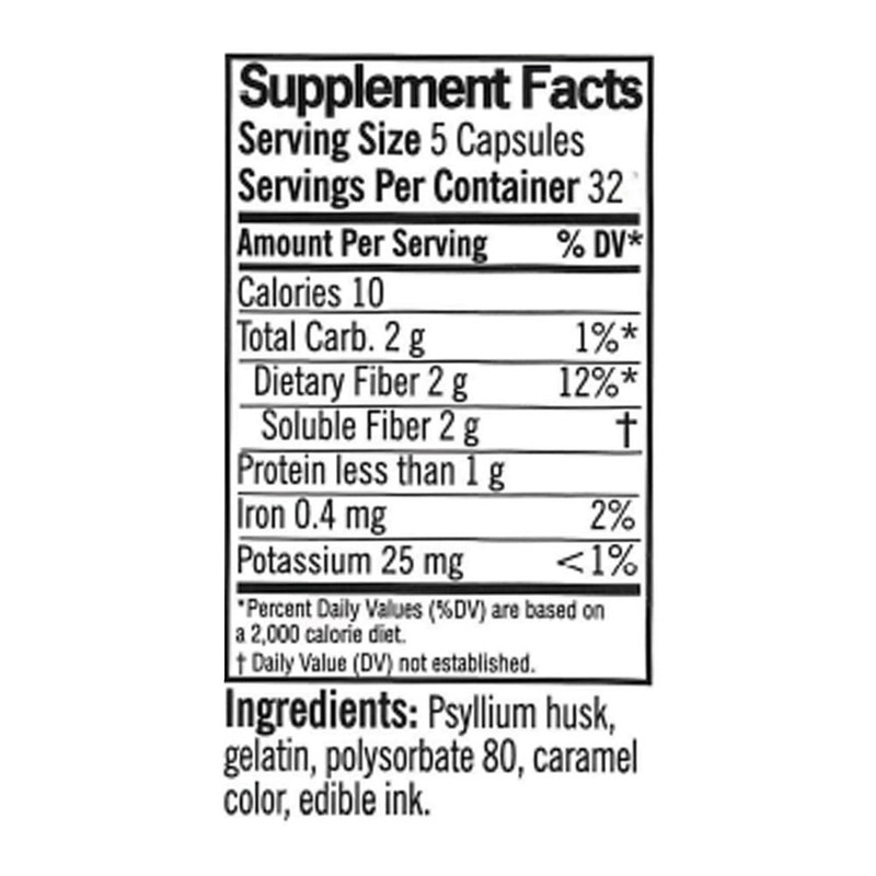 Quality Choice Daily Fiber Capsules for Regularity, 160 Count