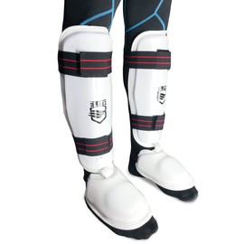 ELITE – Taekwondo Shin & Instep Guard for Kids & Adults (TKD Protector) (Medium)