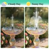 Solar Water Fountain for Bird Bath with Seperate Solar Panel