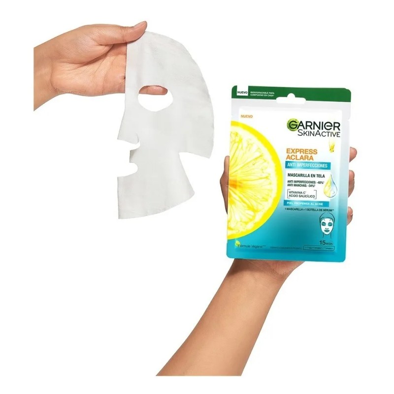 Garnier Express Aclara Anti-Acne Face Mask, 28g – Brightening &