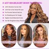 WRLYYEO Ombre Lace Front Wig Human Hair 4/27 13x4 HD