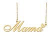18k Gold Plated Mama Name Necklace Heart Charm Pendant Stainless