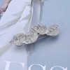 Zeshimb Boho Rhinestone Leaf Hair Clip Crystal Leaf Cluster Hairpin