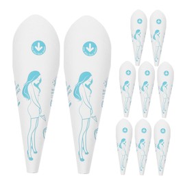 SUPVOX Lightweight Female Stand-up Urinal 12pcs Disposable Urination Funnel for Women Camping Accessory