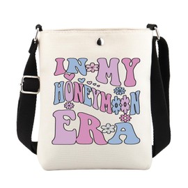 ENSIANTH In My Honeymoon Era Crossbody Bag Honeymoon Gifts for Wife Wedding Gifts for Bride Bucket Bag with Shoulder Strap (241021 Honeymoon Era C)