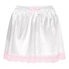 Satini Frilly Lace Sissy Ruffled Silky Satin Half Slip Petticoat