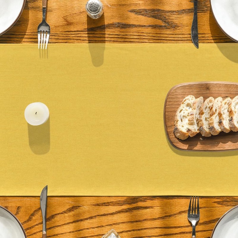 Artoid Mode Yellow Fall Table Runner, Seasonal Autumn Winter Machine