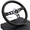 MOMO prototipo P5 Black Edition 350mm 14' Genuine Leather Sport