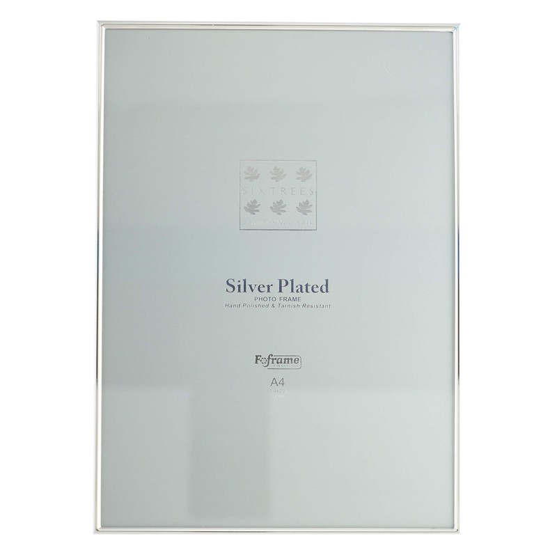 Sixtrees Cambridge 2-400-A4 Silver Plated Photo Frame for an A4